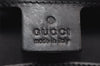 Authentic GUCCI Vintage Shoulder Tote Bag GG Canvas Leather 106242 Black 9186I