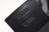 Authentic GUCCI Vintage Shoulder Tote Bag GG Canvas Leather 106242 Black 9186I