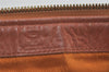 Authentic MCM Visetos Leather Vintage 2Way Shoulder Hand Boston Bag Brown 9187I