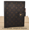 Authentic Louis Vuitton Monogram Agenda GM Notebook Cover R20106 LV 9188I