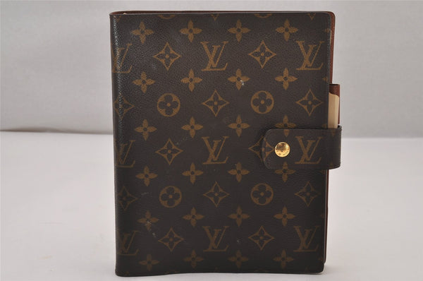 Authentic Louis Vuitton Monogram Agenda GM Notebook Cover R20106 LV 9188I