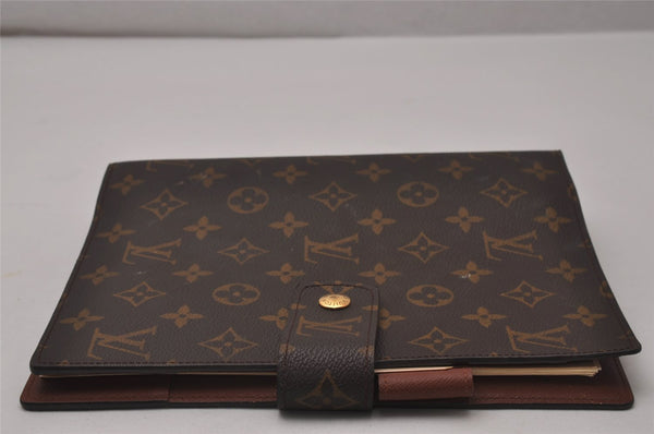 Authentic Louis Vuitton Monogram Agenda GM Notebook Cover R20106 LV 9188I