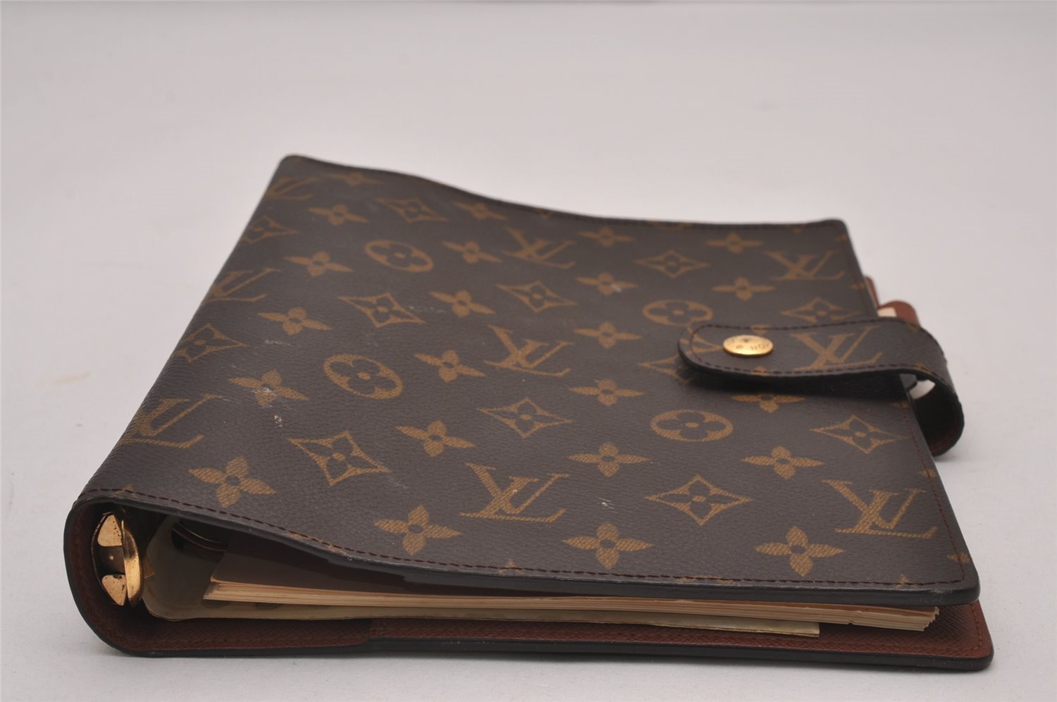 Authentic Louis Vuitton Monogram Agenda GM Notebook Cover R20106 LV 9188I