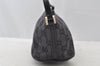Authentic GUCCI Hand Bag Pouch Purse GG Canvas Leather 0391103 Black 9189I