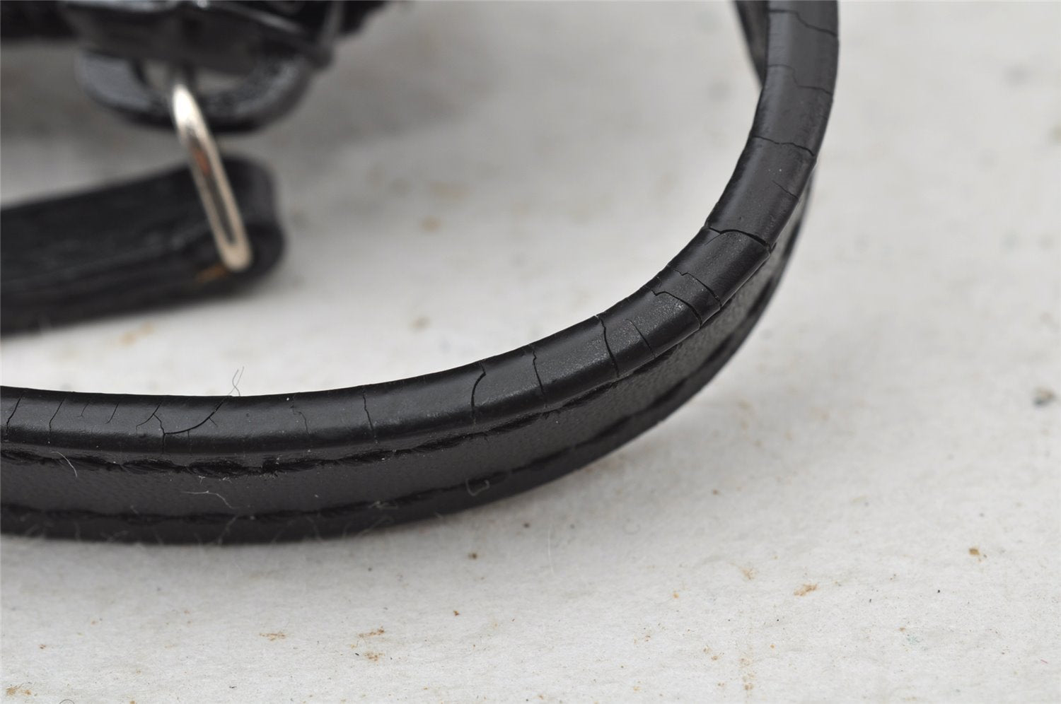 Authentic GUCCI Hand Bag Pouch Purse GG Canvas Leather 0391103 Black 9189I