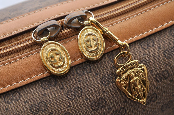 Authentic GUCCI Micro GG PVC Leather 2Way Shoulder Hand Bag Brown Junk 9190I