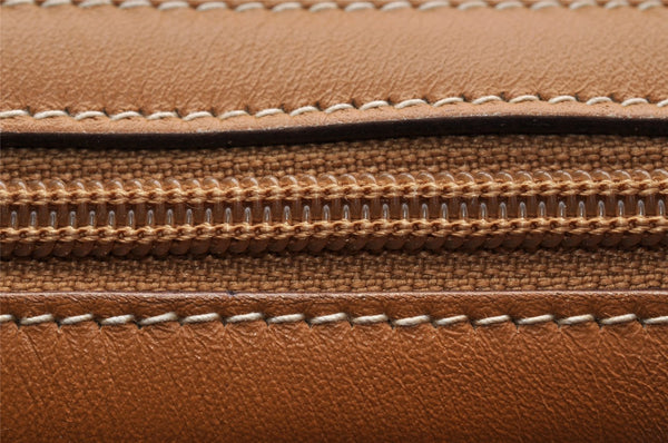 Authentic GUCCI Micro GG PVC Leather 2Way Shoulder Hand Bag Brown Junk 9190I