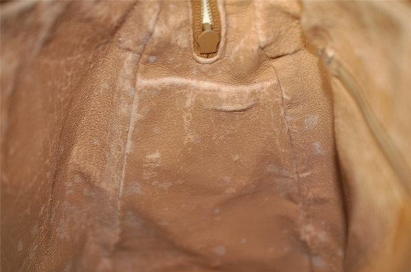 Authentic GUCCI Micro GG PVC Leather 2Way Shoulder Hand Bag Brown Junk 9190I