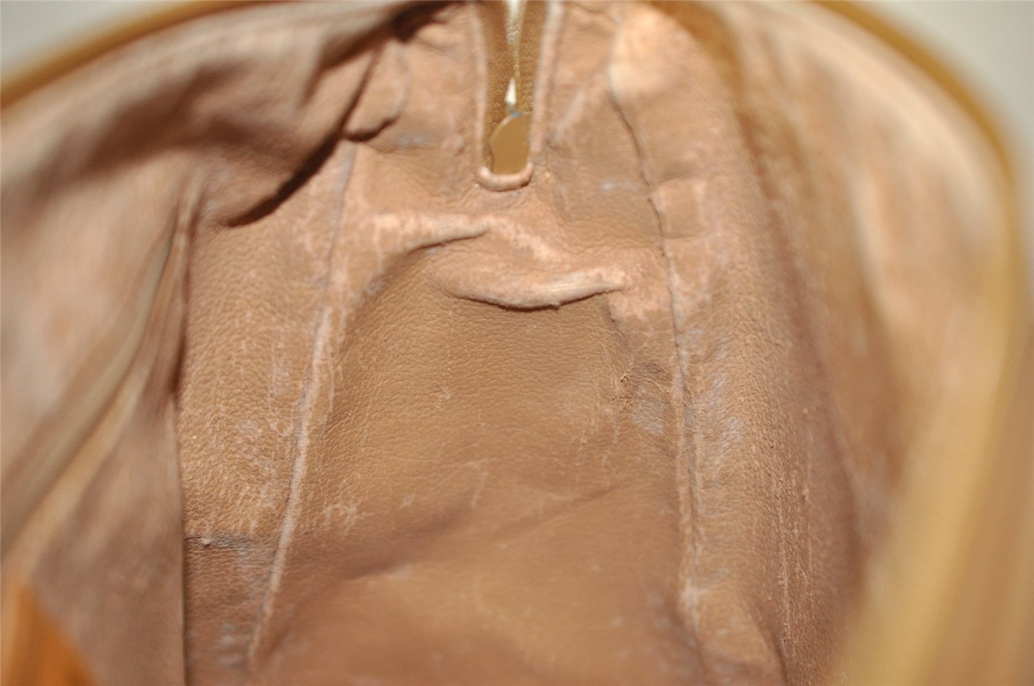 Authentic GUCCI Micro GG PVC Leather 2Way Shoulder Hand Bag Brown Junk 9190I