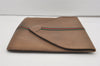 Authentic GUCCI Vintage Web Sherry Line Document Case Leather Brown 9192I