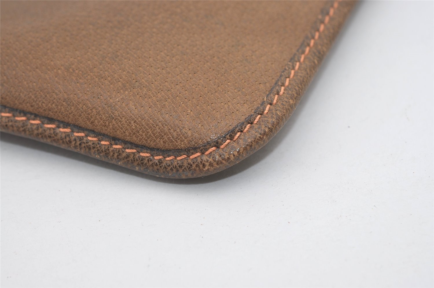 Authentic GUCCI Vintage Web Sherry Line Document Case Leather Brown 9192I