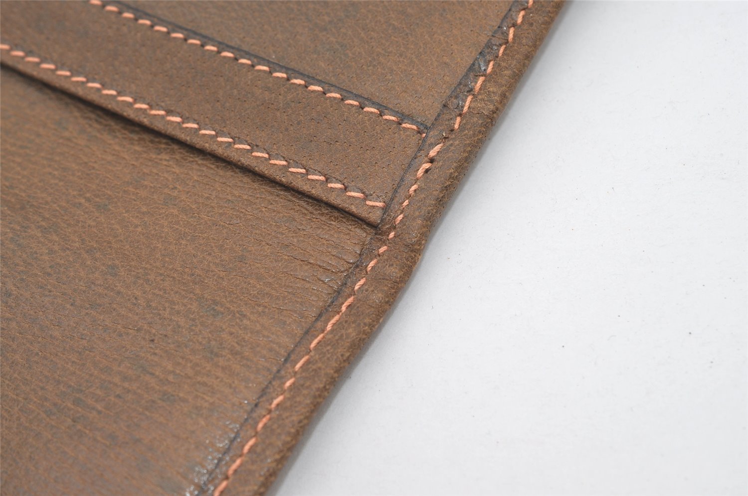 Authentic GUCCI Vintage Web Sherry Line Document Case Leather Brown 9192I