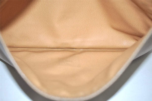 Authentic GUCCI Vintage Web Sherry Line Document Case Leather Brown 9192I