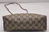 Authentic GUCCI 2Way Shoulder Cross Body Purse GG PVC Leather Brown 9193I