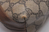 Authentic GUCCI 2Way Shoulder Cross Body Purse GG PVC Leather Brown 9193I