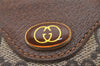 Authentic GUCCI 2Way Shoulder Cross Body Purse GG PVC Leather Brown 9193I