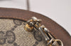 Authentic GUCCI 2Way Shoulder Cross Body Purse GG PVC Leather Brown 9193I