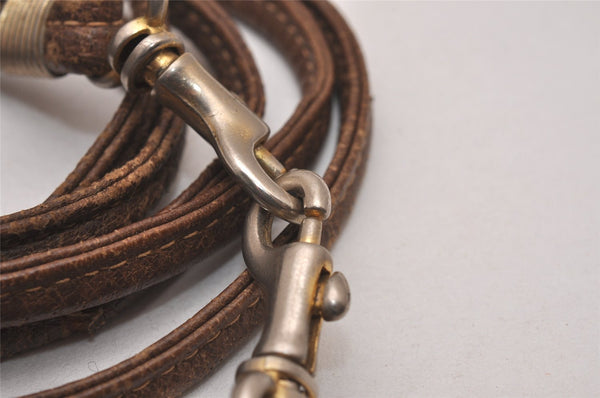 Authentic GUCCI 2Way Shoulder Cross Body Purse GG PVC Leather Brown 9193I