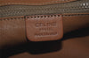 Authentic CELINE Macadam Blason Pattern Clutch Hand Bag PVC Leather Brown 9194I