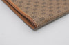 Authentic GUCCI Micro GG PVC Leather Clutch Documents Case Purse Brown 9195I