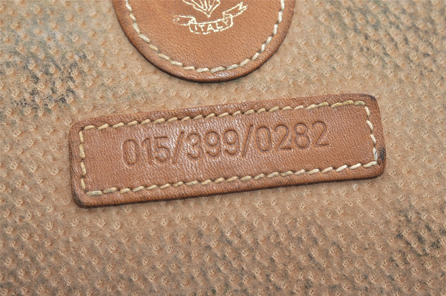 Authentic GUCCI Micro GG PVC Leather Clutch Documents Case Purse Brown 9195I