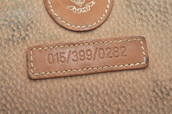 Authentic GUCCI Micro GG PVC Leather Clutch Documents Case Purse Brown 9195I