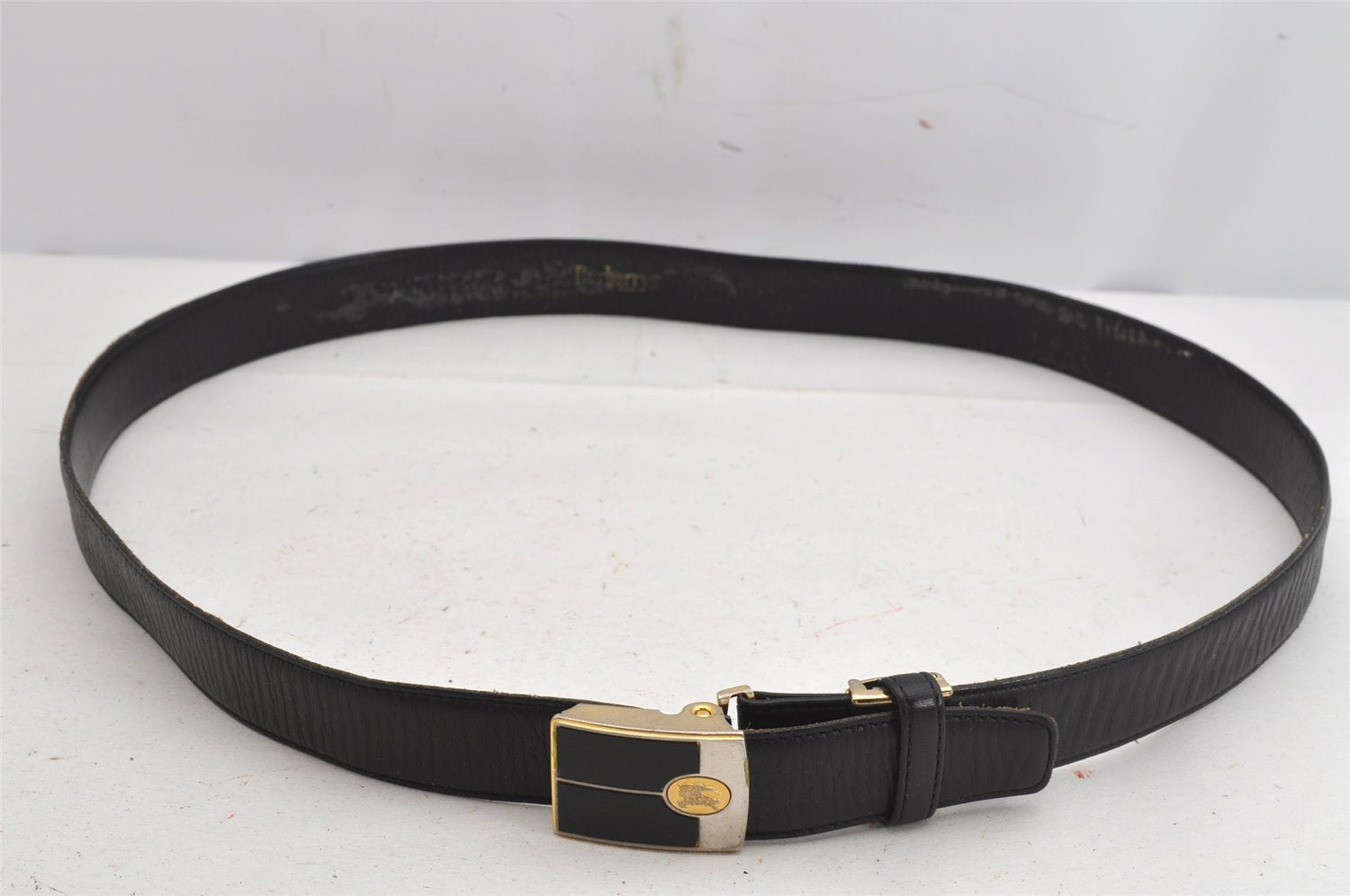 Authentic Burberrys Vintage Leather Belt Purse Size 114cm 44..9
