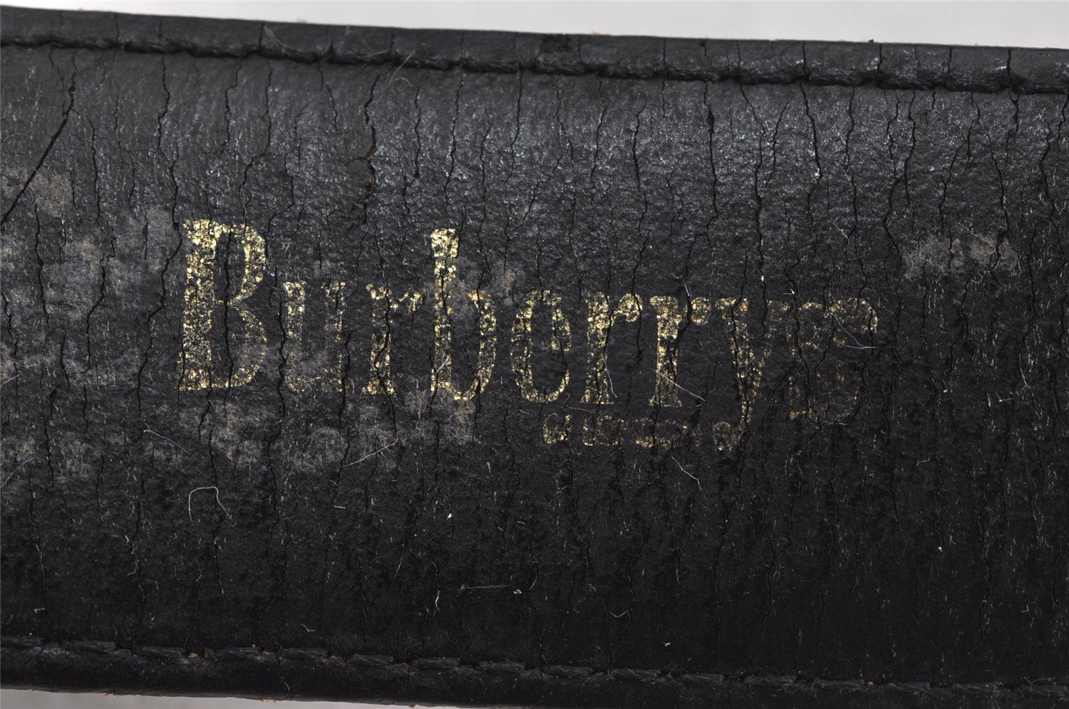 Authentic Burberrys Vintage Leather Belt Purse Size 114cm 44..9