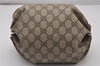 Authentic GUCCI Shoulder Cross Body Bag Purse GG PVC Leather Brown 9196I