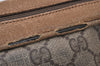 Authentic GUCCI Shoulder Cross Body Bag Purse GG PVC Leather Brown 9196I