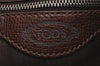 Authentic TODS G Line PVC Leather 2Way Shoulder Hand Bag Brown 9197I