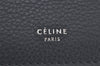 Authentic CELINE iPhone Smart Phone Soft Case Purse Leather Navy Blue 9199J