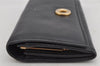 Authentic CELINE Vintage Long Wallet Purse Leather Black 9201J