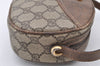 Authentic GUCCI Shoulder Cross Body Bag Purse GG PVC Leather Brown Junk 9202I