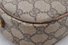 Authentic GUCCI Shoulder Cross Body Bag Purse GG PVC Leather Brown Junk 9202I