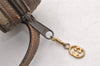 Authentic GUCCI Shoulder Cross Body Bag Purse GG PVC Leather Brown Junk 9202I