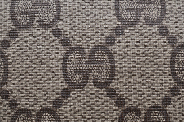 Authentic GUCCI Shoulder Cross Body Bag Purse GG PVC Leather Brown Junk 9202I