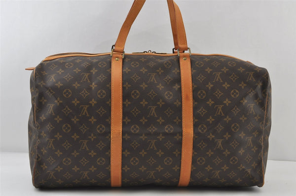 Authentic Louis Vuitton Monogram Sac Souple55 Hand Boston Bag M41622 LV 9204I