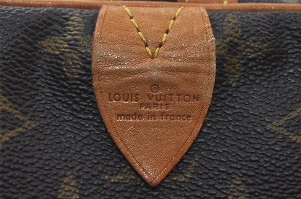 Authentic Louis Vuitton Monogram Sac Souple55 Hand Boston Bag M41622 LV 9204I