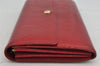 Auth Louis Vuitton Vernis Pochette Porte Monnaie Credit Wallet M91281 Red 9204J