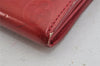 Auth Louis Vuitton Vernis Pochette Porte Monnaie Credit Wallet M91281 Red 9204J