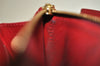 Auth Louis Vuitton Vernis Pochette Porte Monnaie Credit Wallet M91281 Red 9204J