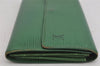 Auth Louis Vuitton Epi Pochette Porte Monnaie Credit Wallet M63574 Green 9205J