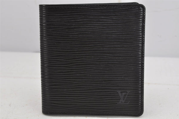 Auth Louis Vuitton Epi Porte Billets 6 Cartes Credit Wallet M63312 Black 9207J