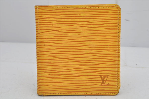 Auth Louis Vuitton Epi Porte Billets 6 Cartes Credit Wallet M63319 Yellow 9208J