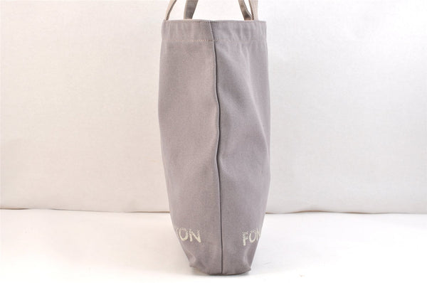 Authentic Louis Vuitton Fondation Exclusive Shoulder Tote Bag Canvas Gray 9208K