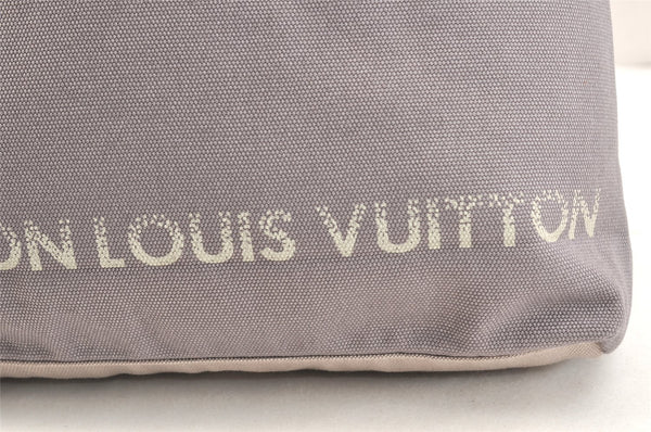 Authentic Louis Vuitton Fondation Exclusive Shoulder Tote Bag Canvas Gray 9208K