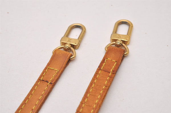 Authentic Louis Vuitton Leather Shoulder Strap Beige 47" LV 9209I