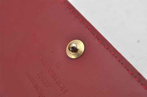 Authentic Louis Vuitton Vernis Multicles 4 Four Hooks Key Case M91976 Red 9209J