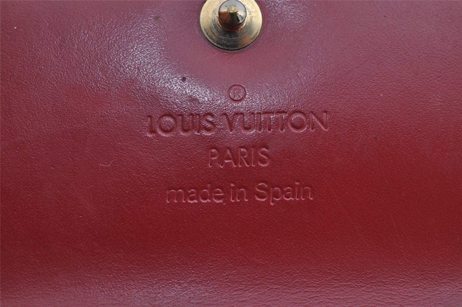 Authentic Louis Vuitton Vernis Multicles 4 Four Hooks Key Case M91976 Red 9209J